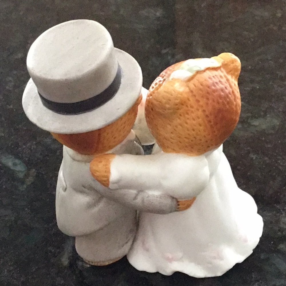 Vintage Enesco Teddy bear wedding figurine - Picture 5 of 5